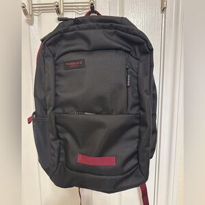 TIMBUK2 Parkside Backpack in Black with Burgundy. New but no tags.